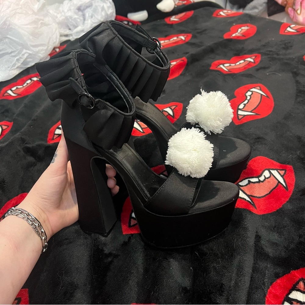 Trickz n Treatz.  Dolls Kill - HOLY REVELATION PLATFORM HEELS - CLOWN - Picture 2 of 6